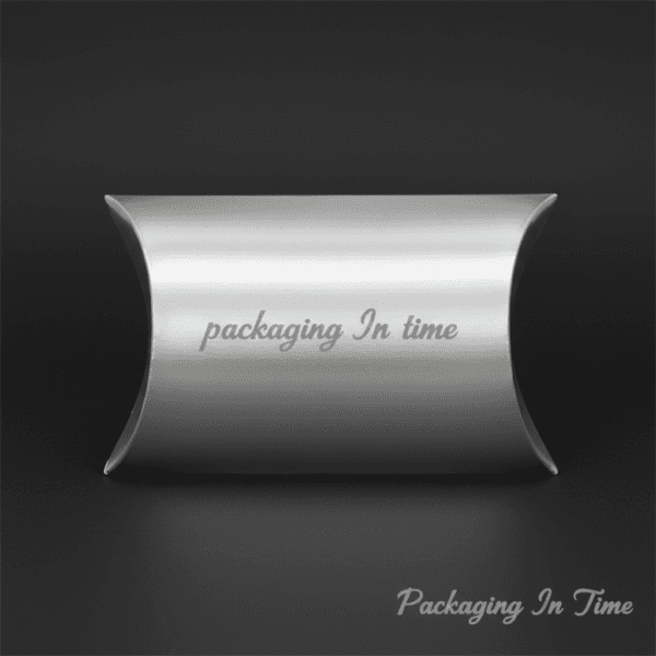 Custom Silver Pillow Boxes
