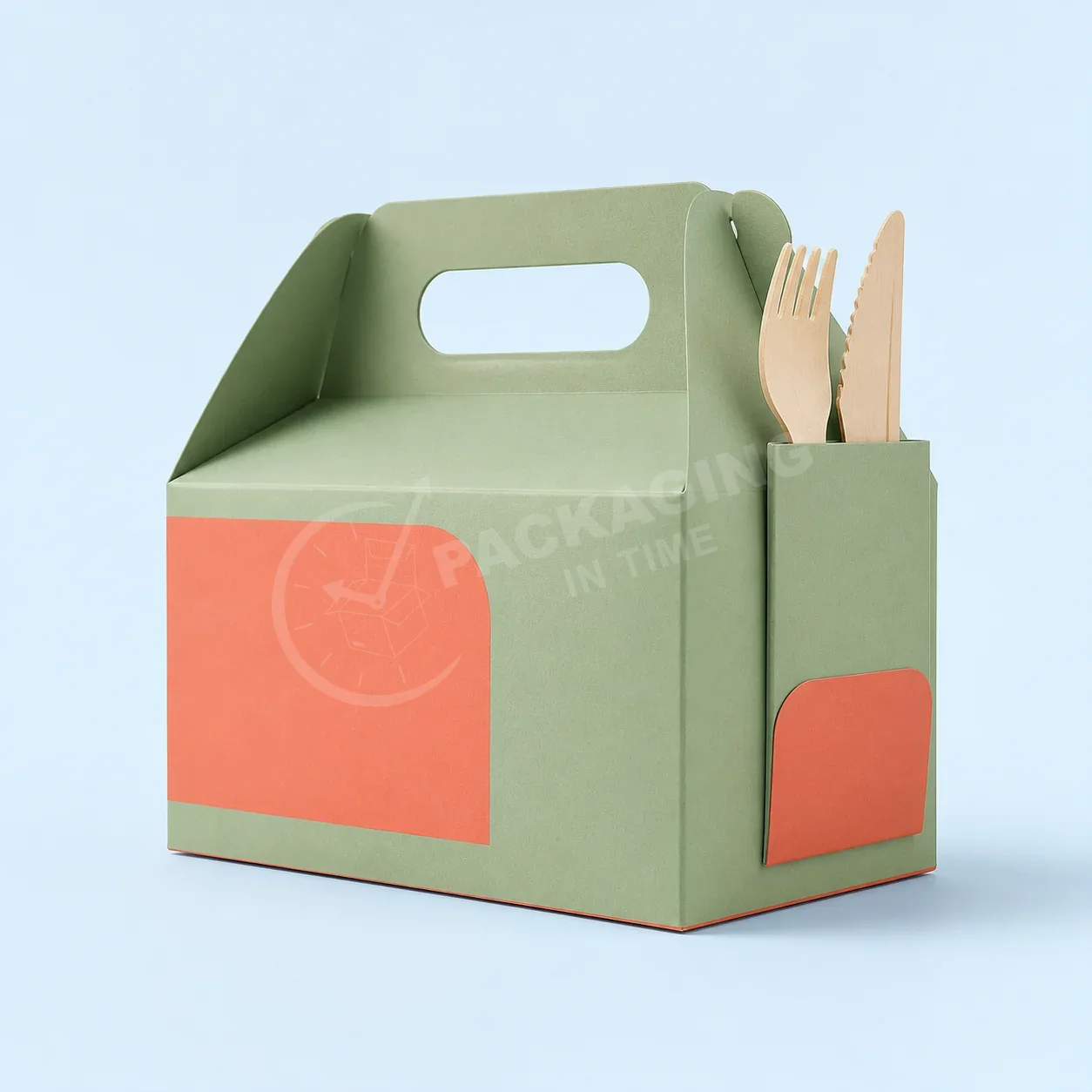 Serve Smart Meal Carrier with Utensil Pocket - Sage image 3